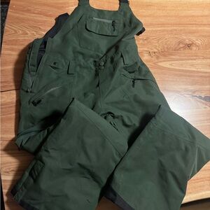 Green Bib Overalls Snowpants - Ripzone